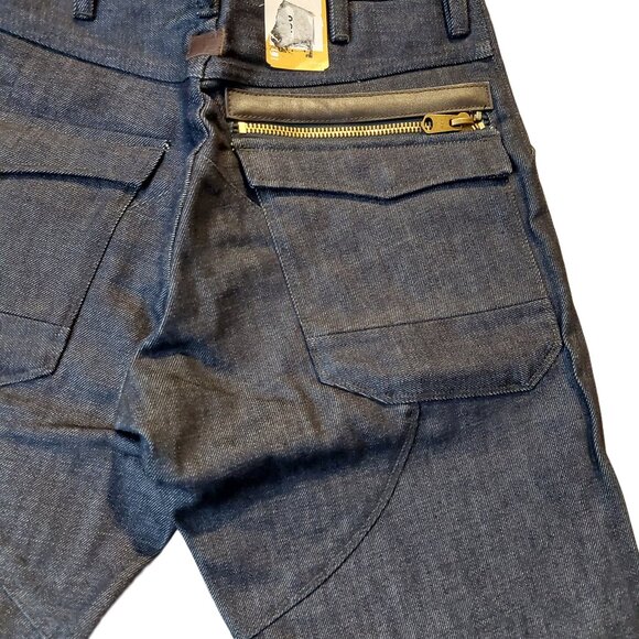 G-Star Raw Oregon 5620 3D Loose Tapered Button Fly Dark Blue Denim Jeans Sz 30 - Picture 9 of 16